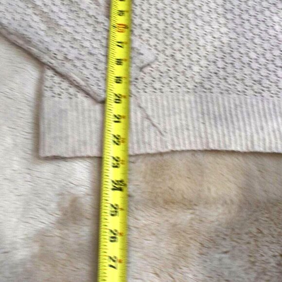 Free People Off White Wool Blend Open Knit Sweater Small Embellished Scoop Neck - Picture 11 of 12